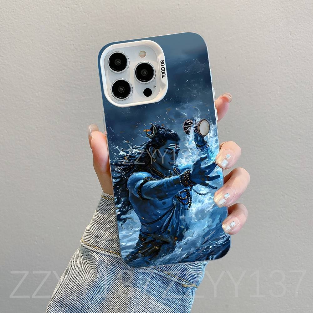 

Lord Shiva M-Mahadev Of India Phone Case For iPhone 16,15,14,13,12,11,8,7,Pro,Max,Plus,Mini,XS,SE White Matte Shockproof Cover iPhone13PROMAX