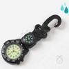 Karabiner Kompass Leuchtende Uhr Schwarze Wanderuhr Angeluhr Camping Karabiner