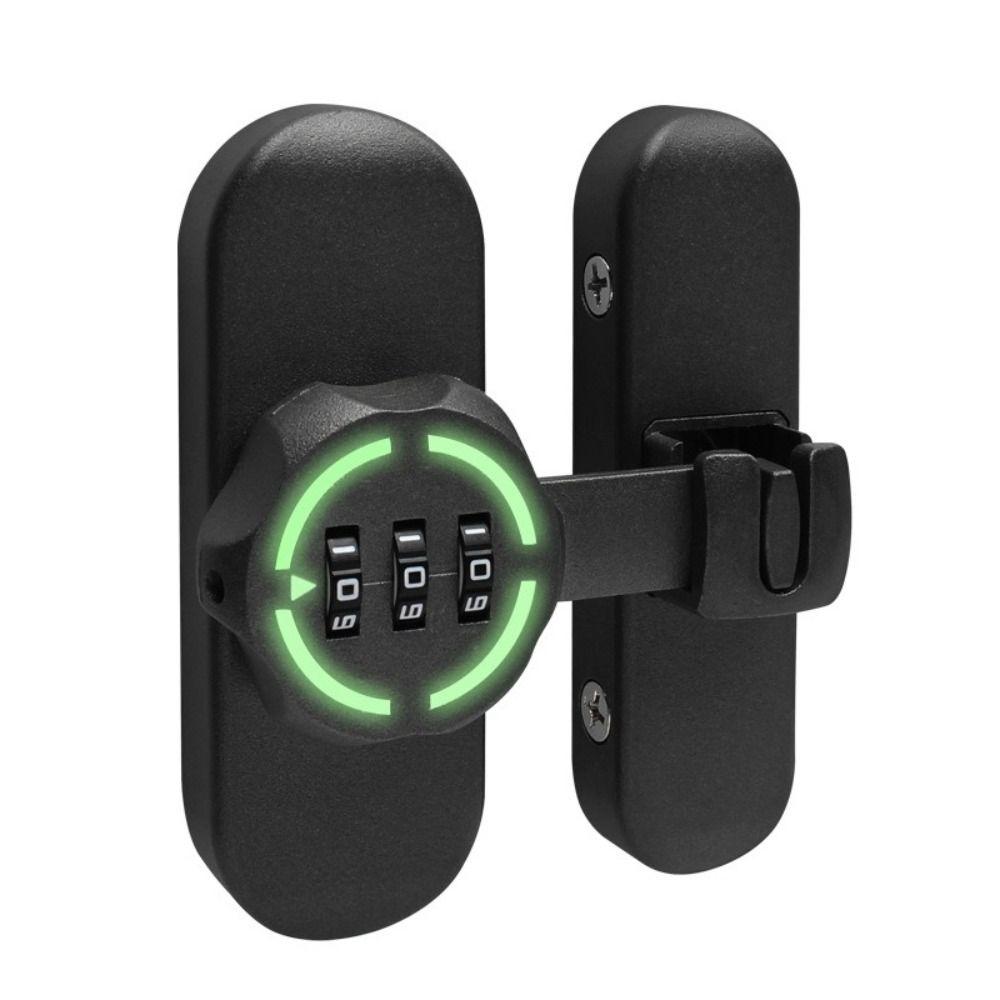Zinc Alloy Password Lock Luminous Sign 90/180 Degree Sliding Door Lock Mechanical Password High-Security Door Bolts Storage Room