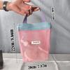 New Dopamine Mesh Toiletry Bag Portable Transparent Handbag Large Capacity Cosmetic Bags Makeup Toiletry