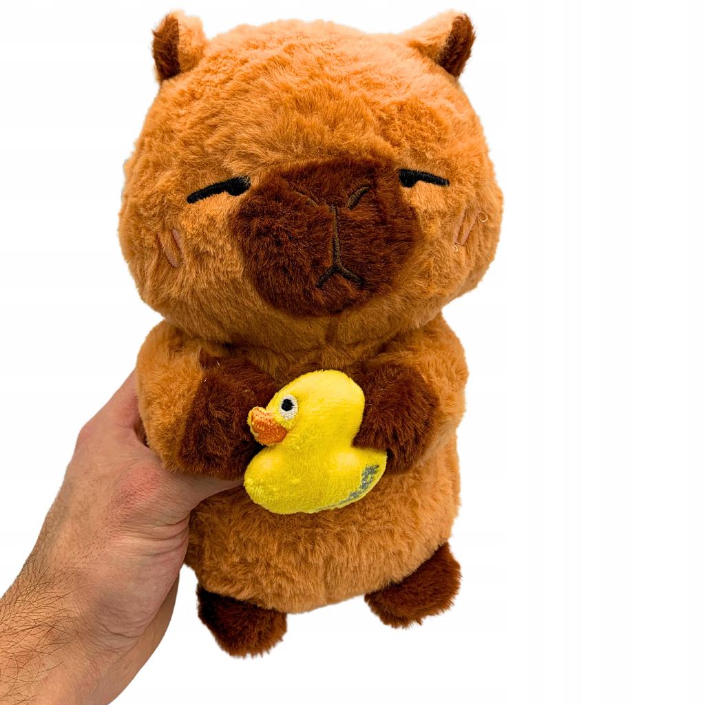 Plush Toy Capybara With Duck Duckling Plush Toy 25 Cm