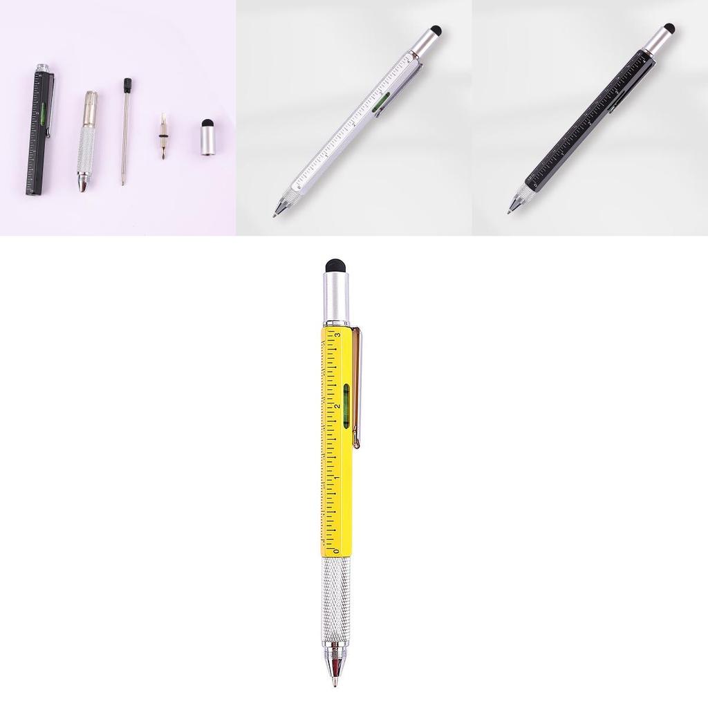 Multifunction Tool Pen Level Ruler Touch Screen Screwdriver For Diy Projects And Office Work