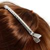 10Pcs/Set Silver Professional Prong Alligator Hair Clips Duck Mouth Hairdressing Metal