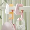 Pack of 2 Duck Shaped Space Saving Under Desk Schoolbag Hanger Bag Hanging Hook for Keys Umbrellas Cups Office Home Use