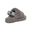 UGG Fluff Yeah Slide Charcoal (Kids) Kids Sneakers 1098494K-CHRC