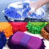 Car Wash Microfiber Chenille Car Wash Sponge Care Washing Brush Pad Washing Towel Auto Gloves Styling Accessories Gadget