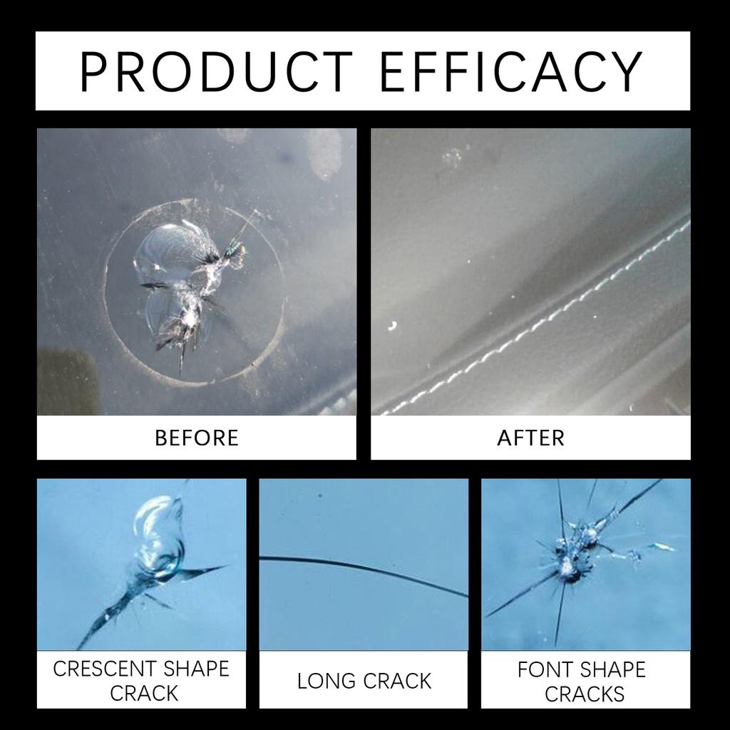 Car Windshield Cracks Repair Kit Easy Repair Cracks Windscreen Scratch Restoration Protective Auto Glass Nano Repair Fluid Set
