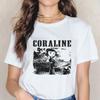 Maglietta Horror di Moda Bambola Coraline Sogni Maglietta Y2k Donna Vintage Gotica Magliette Grafiche di Halloween Abbigliamento