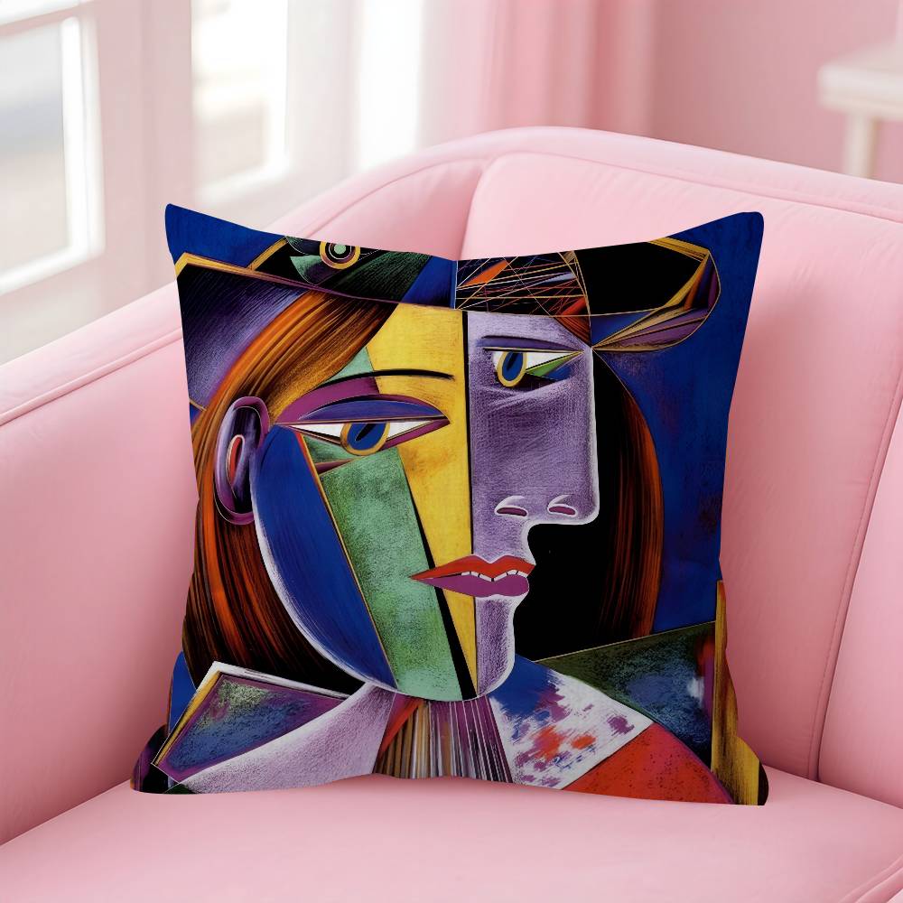 Abstract Picasso Art Classic   Cushion Cover Car Throw Pillow Case For Sofa Car Christmas Gift