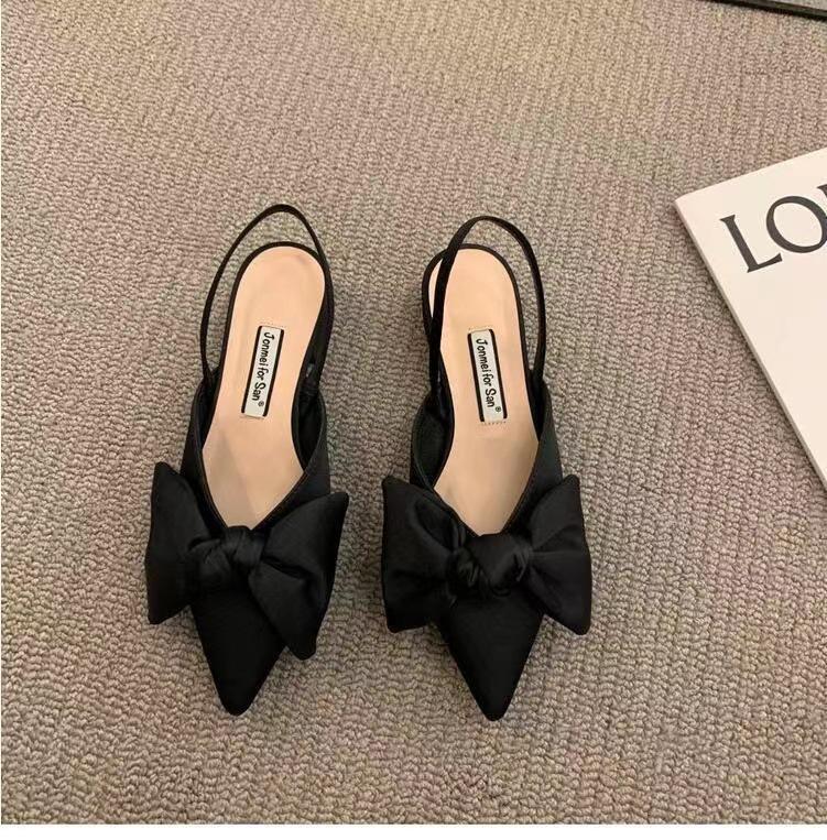 2025 Women's Houndstooth Half-Toe Backless Flats: Trendy Summer Fashion