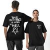 Twoja Piękna Twarz Idzie do Piekła Koszulka HIM Koszulki Hip Hop Krótki Rękaw Y2K Śmieszne Góry Plaża Bawełna Okrągły Dekolt 4XL 5XL 6XL Koszulki