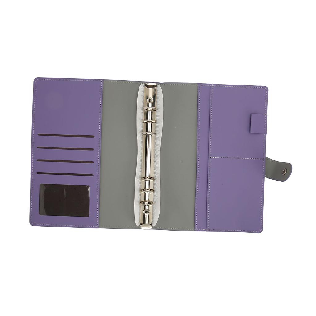 Money Saving Binder Waterproof PU Leather A5 Budget Binder with 100 Cash Envelope for Kids Adults