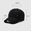 Winter Herren Samt Dicke Baseballkappe für Mittelalte und Ältere Outdoor Ohrenschutz Mütze Warme Baumwollmütze