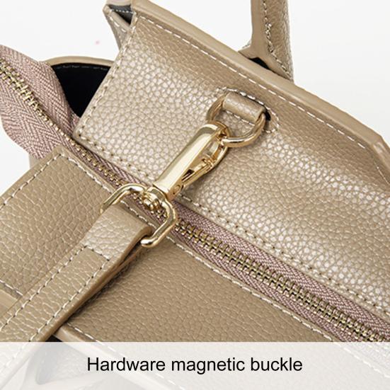 Women Handbag Genuine Leather Wallet Tote Top Handle Crossbody Bag Shoulder Satchel Bag with Removable Strap for Work Street Date