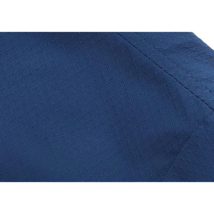 Li Ning Wade Series Letter Color Block Button Down Loose Short Sleeve Shirt Men Shirts Deep-Navy ASHU493-3