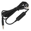 Headphone Cable 3.5mm Plug Replacement Headset Cord with in Line Mute Volume Control for HyperX Cloud Mix for G633 G933