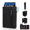 Magnetic Credit Card Holder Luxury Men Wallet Rfid Blocking Pop Up Minimalist Wallet Leather Bank Cardholder Case Vallet for Men