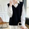 Women's Cashmere Vest Qinghe Cashmere 30% Cashmere 70% Wool Autumn and Winter Cashmere Vest Soft and Warm