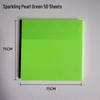 Transparent Colored PET Sticky Notes - Reusable, See-Through, Fluorescent Index Stickers