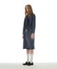 Partimento Woman Drawstring Denim Midi Skirt_Light Blue