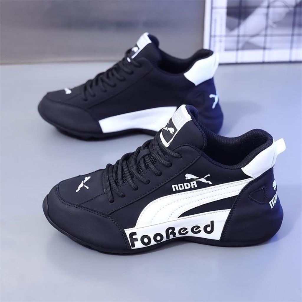 Spring and Summer Breathable Dad Shoes Couple Leather Shoes New Casual Heightening Sneakers