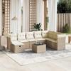 VidaXL Garden Lounge Set with Cushions 9 Pcs, Patio Sofas, Patio Furniture Set, Outdoor Furniture, Beige 3263284