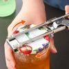 Bottle Opener Stainless Steel Can Opener with Anti-Slip Groove Ergonomic Handle Easy Jar Lid Opener Lid Remover Tool