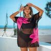 2025 European & American Sexy One-Piece Skirted Swimsuit for Resort Beachwear