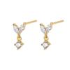 Exquisite Sterling Silver Leaf Stud Earrings for Women: Chic Light Luxury Design