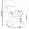 Rocking Chair Pink Velvet