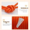 Floating Rescue Rope with Buckle and Float Ring