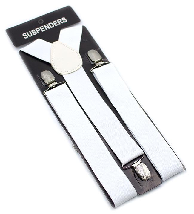 Men’s 3.5cm Elastic Trousers Suspenders with Clips
