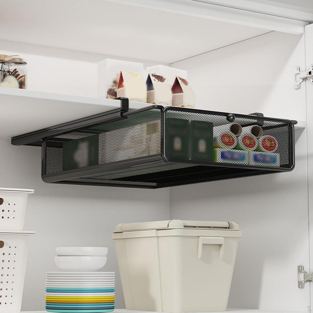 Hanging Basket for Pulling Out, Storage Solution Underwear, Wire Container Under The Shelf