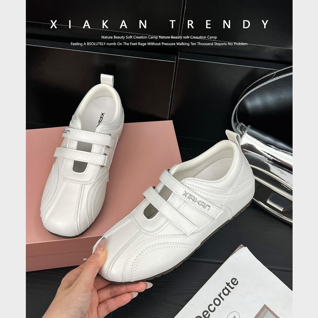 Inner Height Increase 6cm Velcro Hollow Sports Mary Jane Shoes Women's 2025 Spring and Autumn Versatile Casual Moral Training Shoes Tide