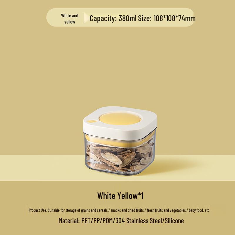 Vacuum-Sealed Food-Grade Kitchen Storage Jar for Coffee Beans & Grains