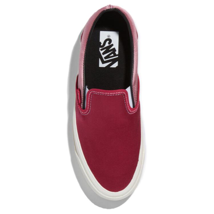 Vans Slip-On Comfortable Fashion Versatile Low-Top Skate Shoes Unisex Sneakers Red VN0007PJYJY1