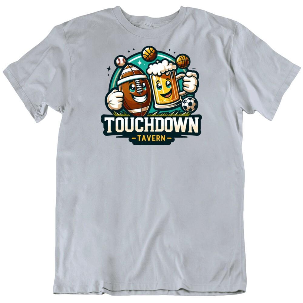Touchdown Tavern Sports Bar Funny Food Drink T Shirt Unisex T-Shirt XXXXL