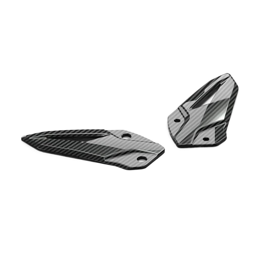 ETANNFMQ Kawasaki ZX-4R ZX-4RR ZX4R 2023-2024 Motorcycle Foot Pedal Heel Guard Plate Decorative Carbon Look (CF Forging Texture)