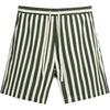 Loose Striped Breathable Drawstring Casual Shorts Men Shorts Green 5726305-500