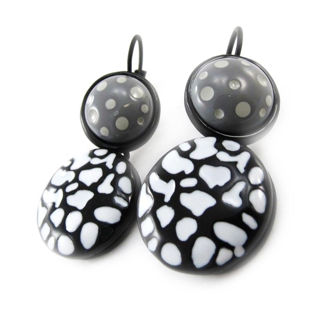 NOA [J1761] - Boucles Créateur 'Safari' noir blanc
