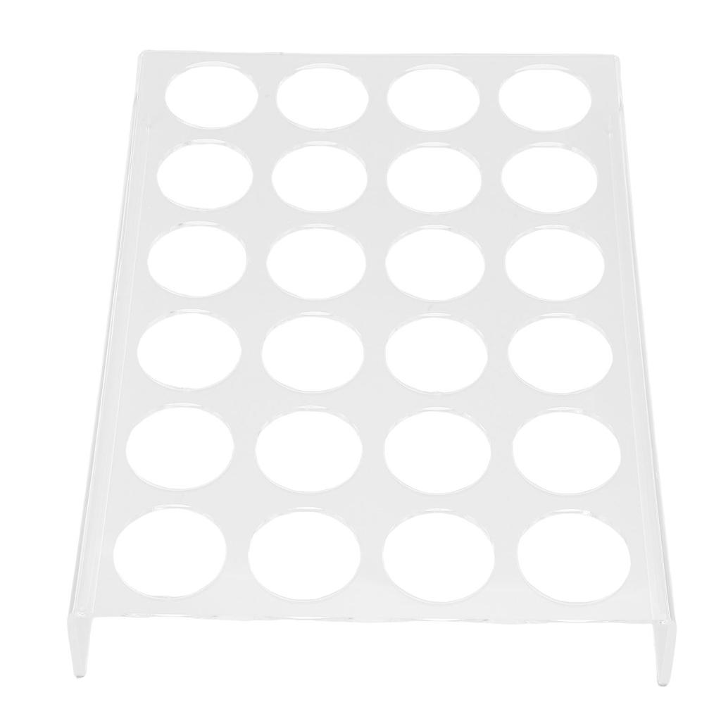 Kaffeekapsel-Organizer Flach Transparentes Acryl 24 Kaffeekapseln Halter für Küche Büro Hotel Transparent 4mm