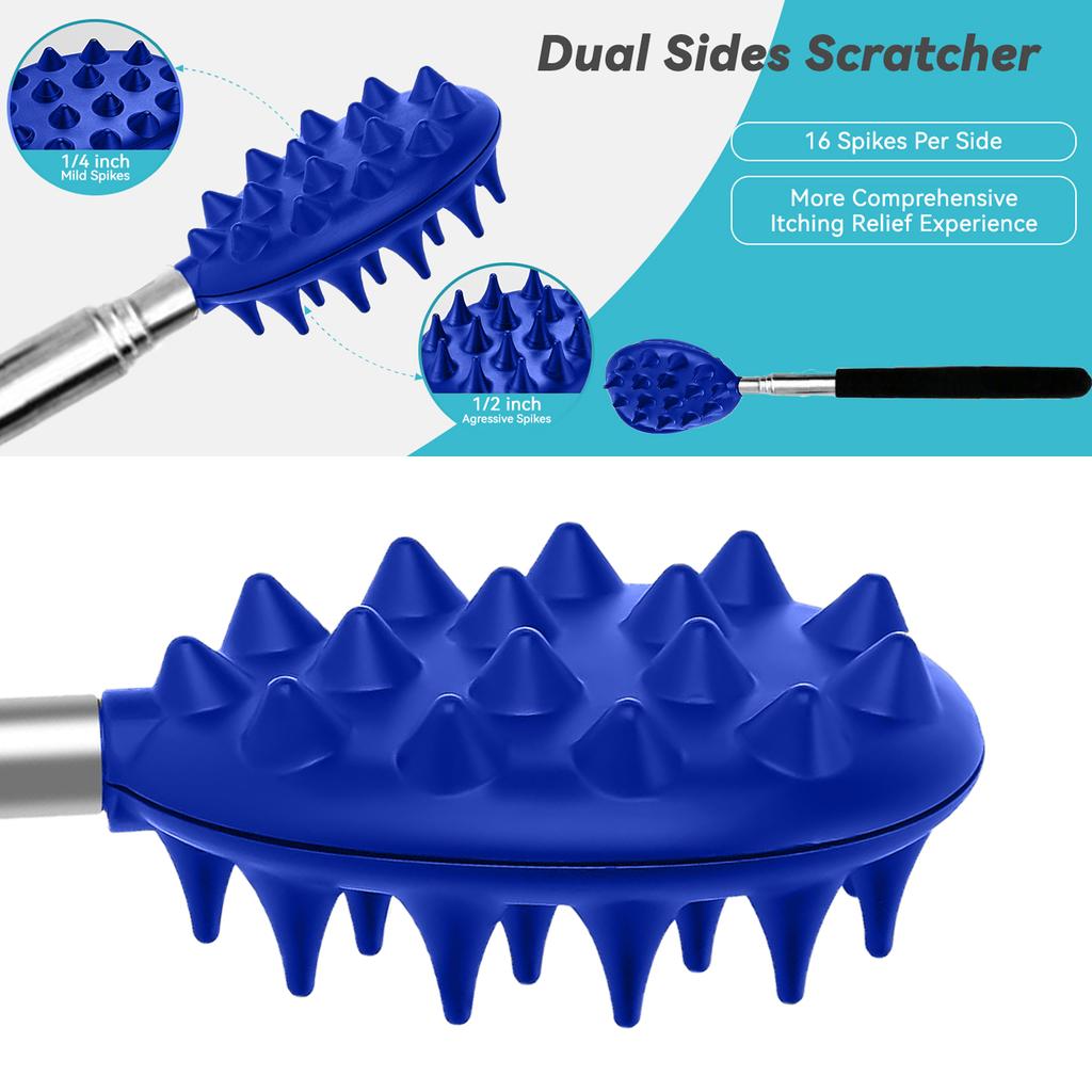 Extendable Back Cracker with 2 Scratch Surfaces Deep Back Scratcher for Men Women Back Massager for Back Body Birthday Gifts