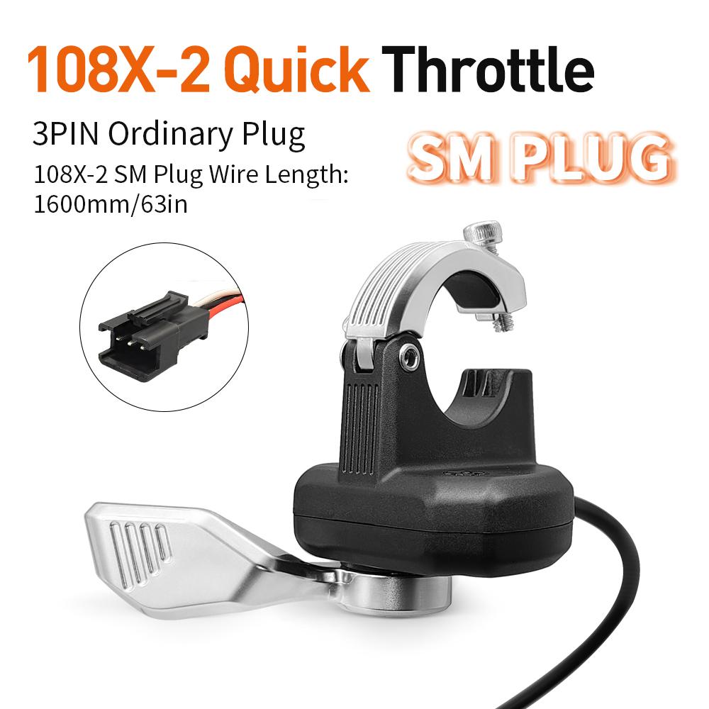 WUXING 108-2 Generation Thumb Throttle 24V 36V 48V  Electric Bike Left Right Hand Finger Throttle  Left right Escooter Left SM Plug