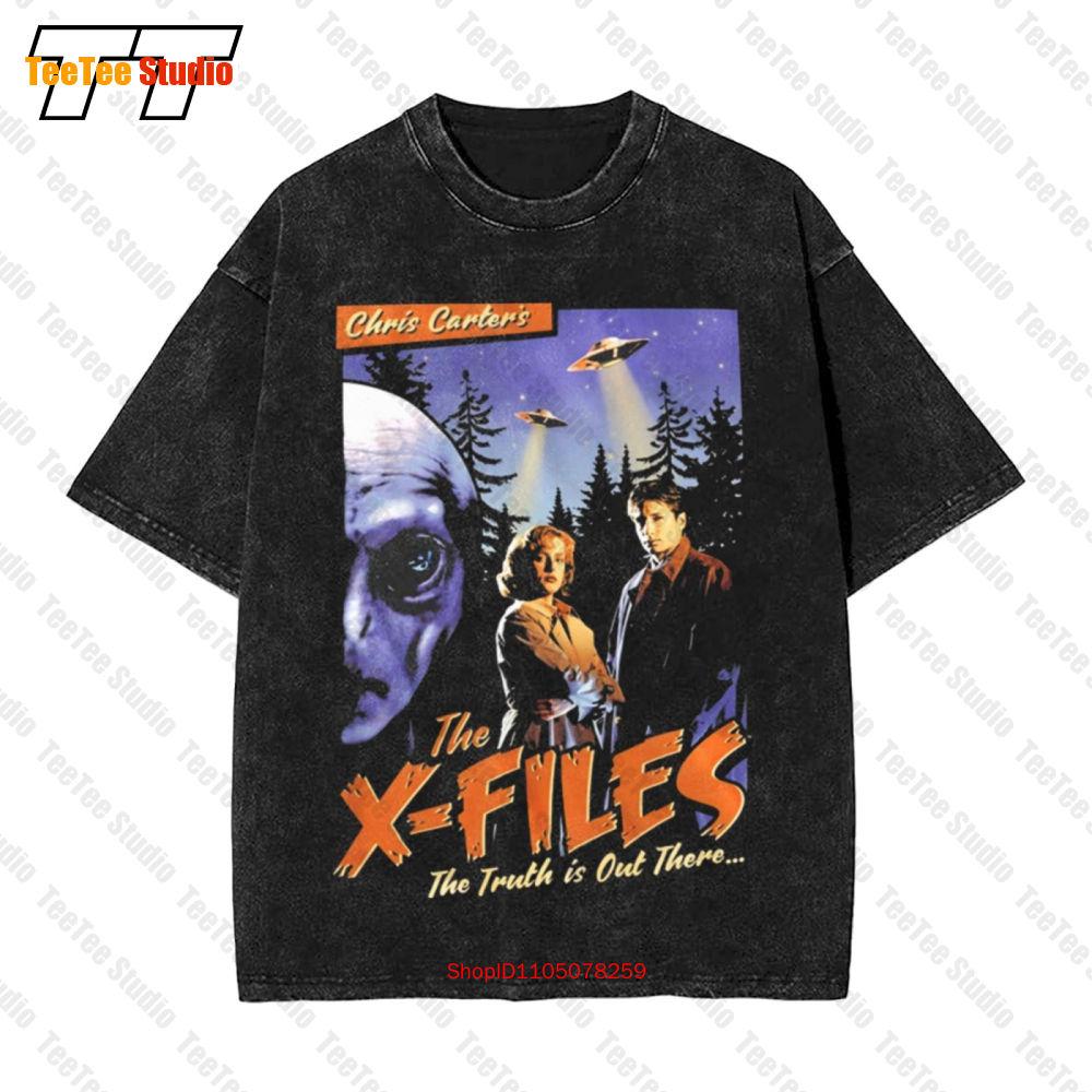 The X Files Truth Is Out There Poster Chris Carter Aliens Vintage Oversized TShirt VZZB S