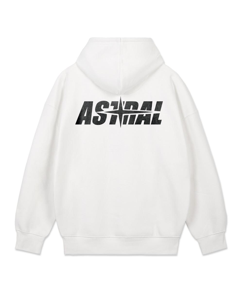 Astral Projection Astral Star Oversized Wide Shoulder Hoodie_White Xxl (No Fleece Lining)