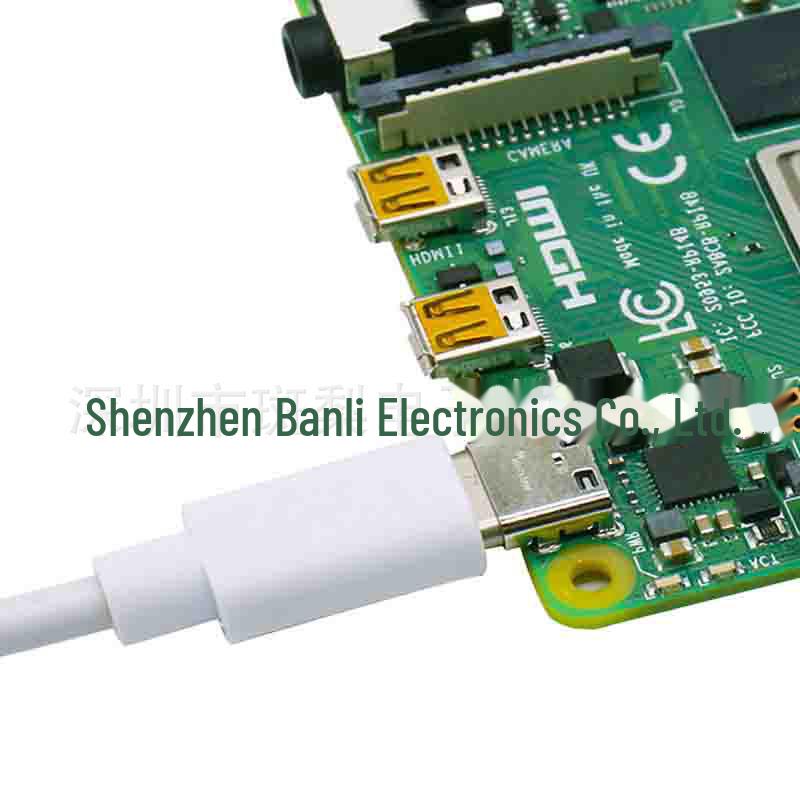 Raspberry Pi 4 B Typ-C till Typ-C Data- och PD-laddningskabel, 5V 3A, för Mobil och Surfplatta