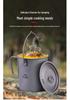 Widesea 750ML Pure Titanium Camping Pot - Lightweight Portable Cookware for Hiking and Mountaineering
