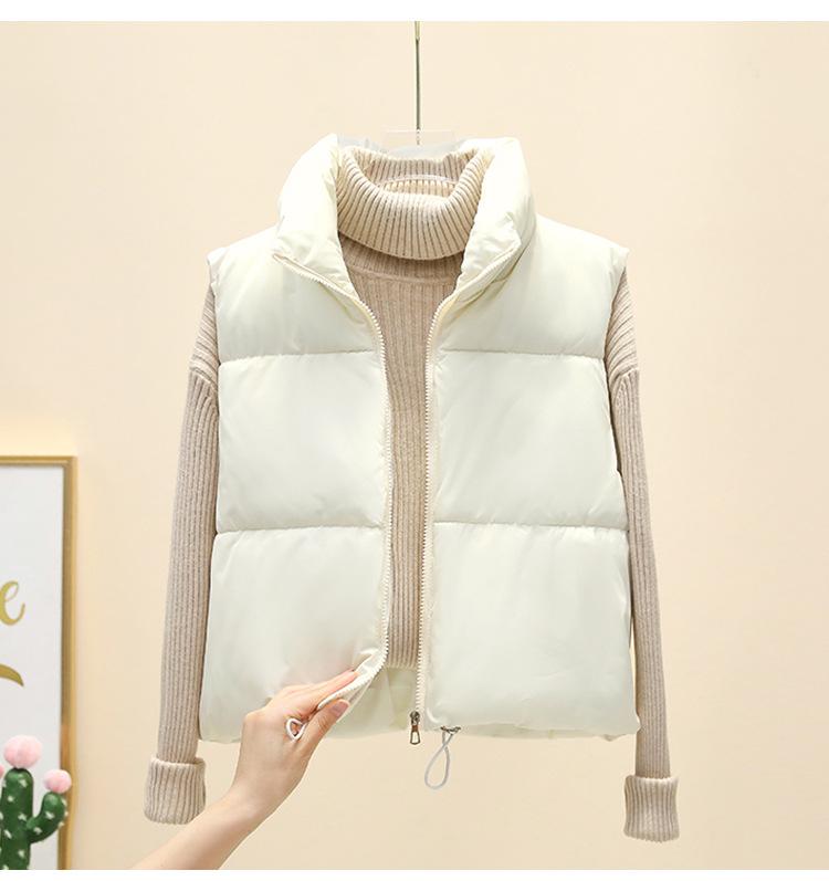 Cotton Vest Women's Short Autumn and Winter New Women's Cotton Vest Sleeveless Cotton Vest