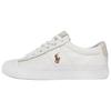 Polo Leather Comfortable Round Toe Low Top Casual Shoes Men Sneaker White 816749369003