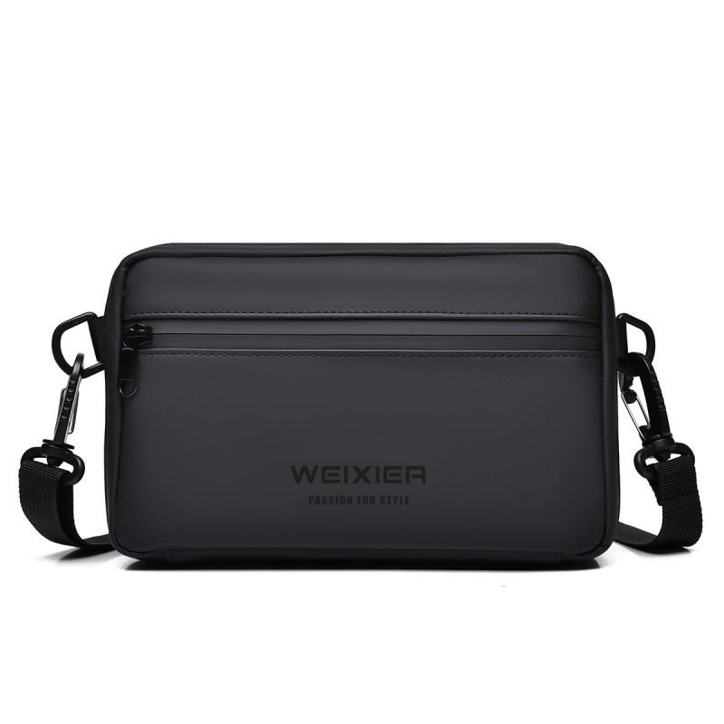 Simple Men s High-end Outdoor Casual Crossbody Bag With Large Capacity Versatile Wear-resistant Shoulder Men 22x4x14 чёрный